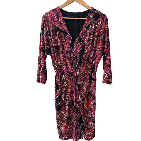 Trina by Trina Turk Birch Paisley-Print Jersey Mini Dress Multicolor Size Small - Picture 3 of 12